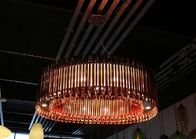 Il candeliere moderno del LED accende il candeliere dorato di Rosa per la decorazione dell'hotel