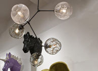 Luci di vetro di ramificazione trasparenti della sospensione delle bolle per la stanza di Dinning decorativa