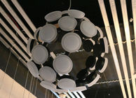 La sospensione moderna di alluminio dell'acrilico LED accende le lampade incomplete della sfera per il salone