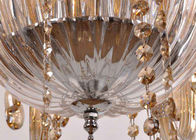 Illuminazione di soffitto moderna di vetro del cognac elettrolitico per la luce del salone 10