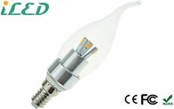 Piccolo coperchio a vite della fiamma di punta LED delle lampadine 3W E14 LED delle lampadine bianche calde della candela