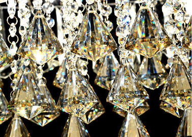 Plafoniere di cristallo lussuose che si adattano, candeliere montato soffitto unico contemporaneo