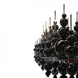 Grande candeliere d'attaccatura decorativo dell'ingresso di qualità superiore dell'hotel che accende bianco ed il nero