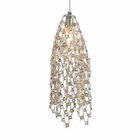 Il pendente di cristallo di doppi strati accende la base della lampada E14 per il negozio di vestito da sposa