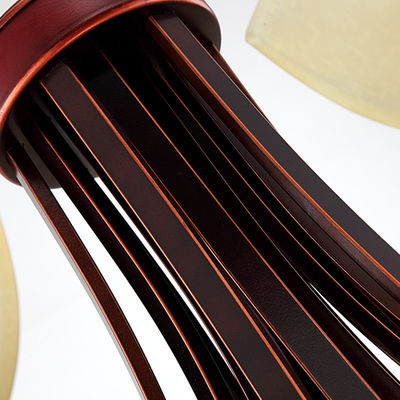 Candeliere classico del ferro battuto della lampada di pendente dell'hotel 6-Light con la lampada di pulitura del Bordeaux