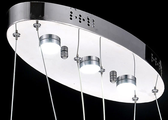 Candeliere a cristallo di lusso moderno a forma di del cuore doppio con la catena regolabile di 75cm