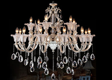 Grande luce a cristallo di lusso di strato 18 del candeliere 2 di retro e stile italiano tradizionale