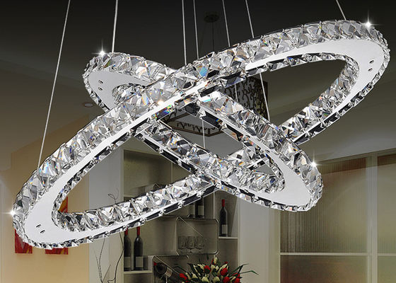 Cromo/chiaro candeliere a cristallo di lusso della sala da pranzo K9 con la luce di 18W LED