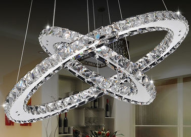 Lampada di cristallo moderna funky del candeliere di K9 LED/illuminazione lussuosa del pendente con l'acciaio inossidabile
