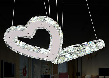 Candeliere a cristallo di lusso moderno a forma di del cuore