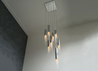 Luce a cristallo di lusso del candeliere, lampade del LED per le ville