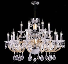 Illuminazione a cristallo contemporanea del candeliere E14/E27 del baccarat con 18 luci