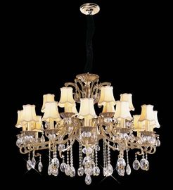 Illuminazione a cristallo contemporanea d'ottone durevole del candeliere con l'alto potere LED