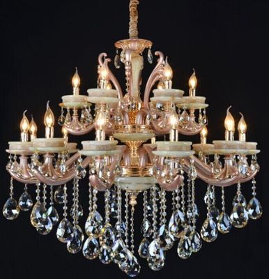 Grande candeliere a cristallo 130 x105 cm H dell'hotel con 20 luci di conservazione