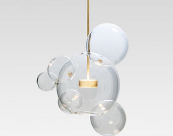 Insiemi dei candelieri della palla di vetro, lampada del candeliere del LED per l'hotel e salone