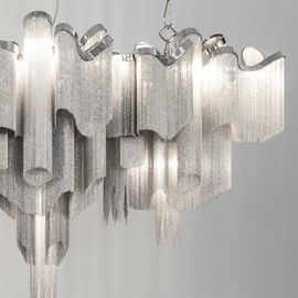 Illuminazione di alluminio moderna del candeliere dell'acciaio inossidabile dei candelieri dell'hotel
