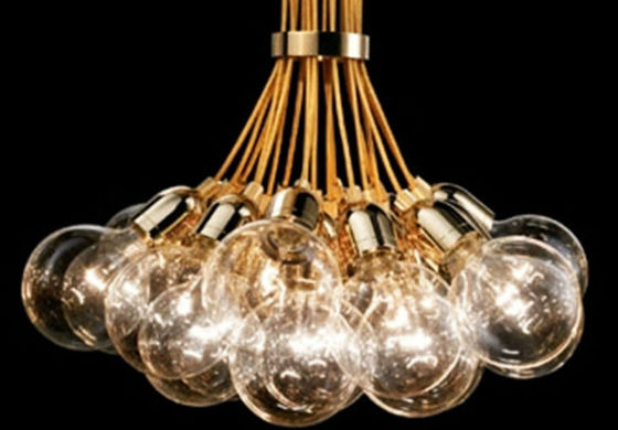 Luci di alluminio delle teste E27 del candeliere 19 della palla di vetro per la decorazione della stanza