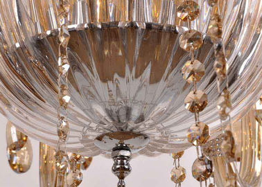 Candelieri moderni di vetro dell'hotel di arte di lusso grandi con il cognac elettrolitico 1500W