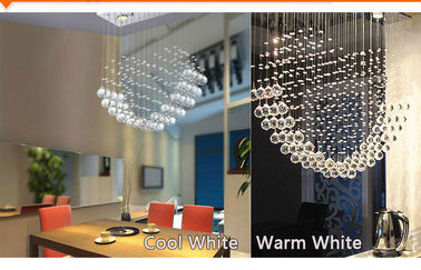 Luce di cristallo del pendente della sala da pranzo, 3pcs * il candeliere 3W si accende
