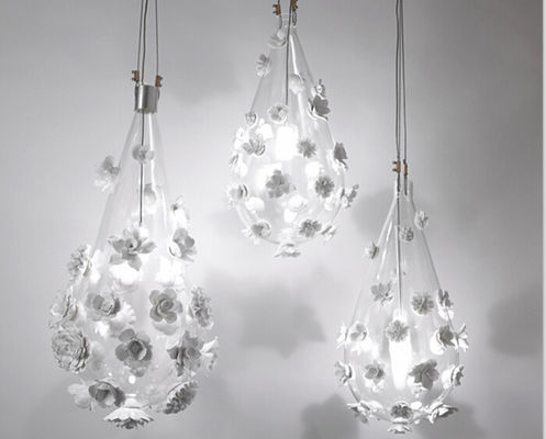 Vetro moderno delle lampade e lampada di pendente ceramica del fiore per la decorazione del negozio