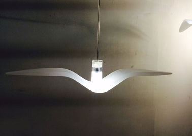 Sospensione adorabile degli uccelli notturni che accende forma bianca pura degli uccelli di illuminazione dell'acrilico LED