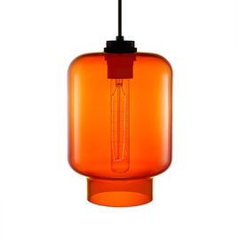 Lampada di pendente lussuosa della bottiglia di forma del vetro trasparente, lampade industriali