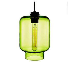 Lampada di pendente lussuosa della bottiglia di forma del vetro trasparente, lampade industriali