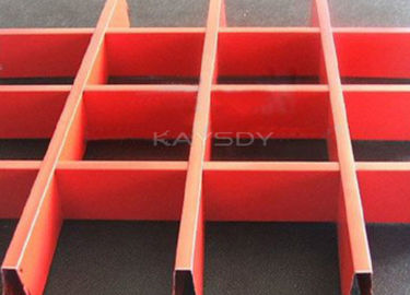 Colori la griglia di alluminio del soffitto della sospensione a prova di fuoco o la griglia su ordinazione del soffitto dell'acciaio inossidabile