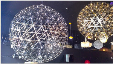 Lampada di pendente a forma di palla rotonda moderna dell'acciaio inossidabile della luce della sospensione grande per la decorazione domestica