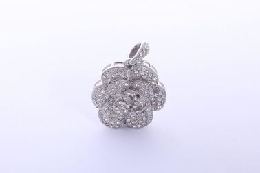 Chiavetta USB d'argento sveglia dei gioielli del pendente del fiore 2,0 4GB 8GB 16GB