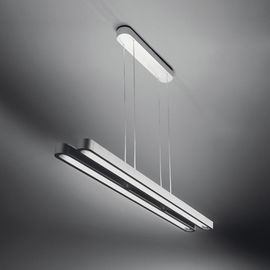 Illuminazione di alluminio d'attaccatura del pendente del PC delle plafoniere del doppio nastro T5 dell'ufficio