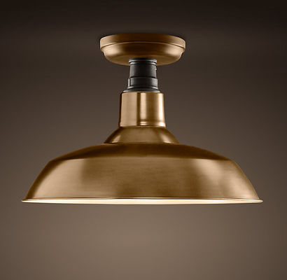Lampada di alluminio d'annata del soffitto delle plafoniere E27 del sottotetto domestico nero