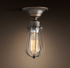 Lampada industriale nordica del soffitto della retro plafoniera nera per sala da pranzo