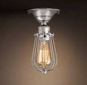 Lampada industriale nordica del soffitto della retro plafoniera nera per sala da pranzo