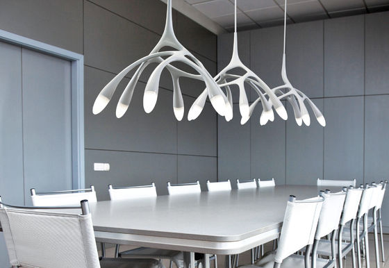 Candeliere di lusso del soffitto della zampa dell'uccello della resina del candeliere del soffitto di vetro del ramo dell'hotel