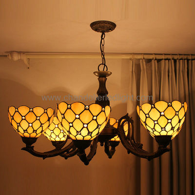 Illuminazione di vetro del candeliere di stile moderno di Tiffany dell'opera d'arte del ferro per il ristorante islamico