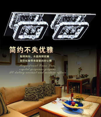Forma rettangolare delle plafoniere di pendente della lampada degli apparecchi di illuminazione di cristallo degli a cristallo